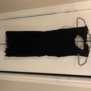 Open back or front (reversible) black garage dress